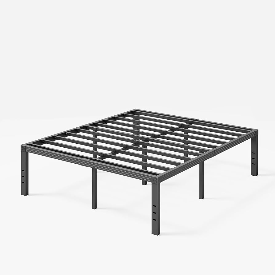 Amazon.com: Neslime 18 Inch High Queen Bed Frame No Box